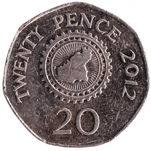 Guernsey-20p rare 20p coins