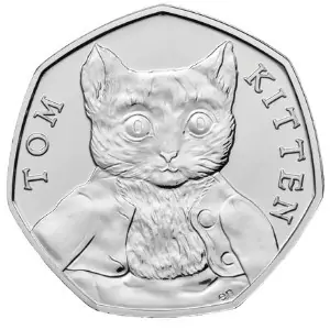 tom kitten 50p coin