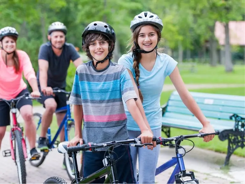 family biking trip